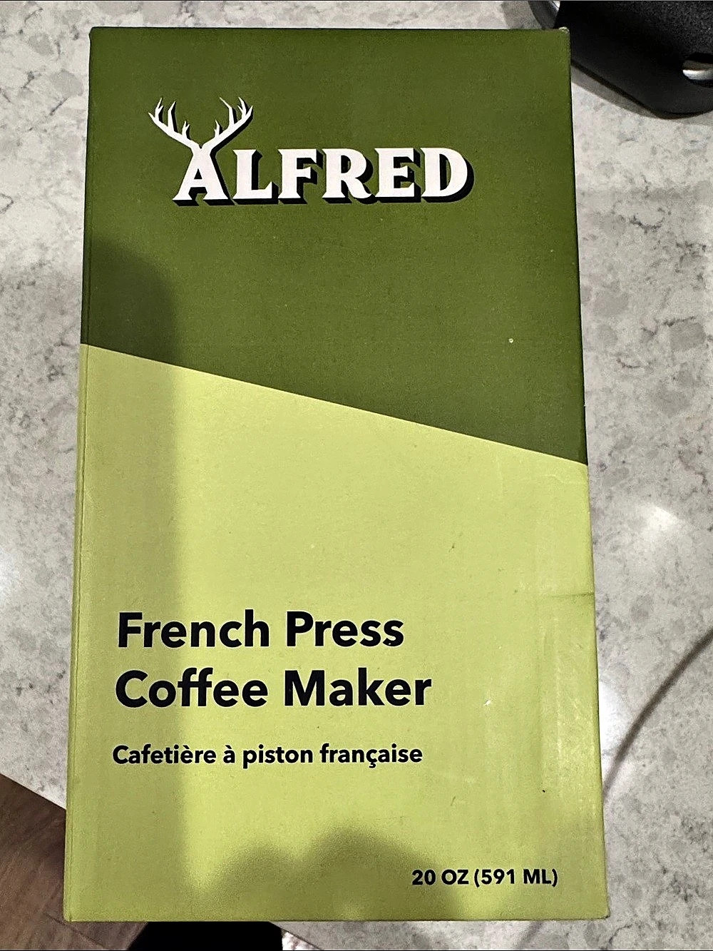 ALFRED French Press Coffee Maker Green 20 oz